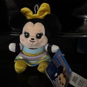 Disney Minnie Mouse Plush in Black, Yellow & Blue